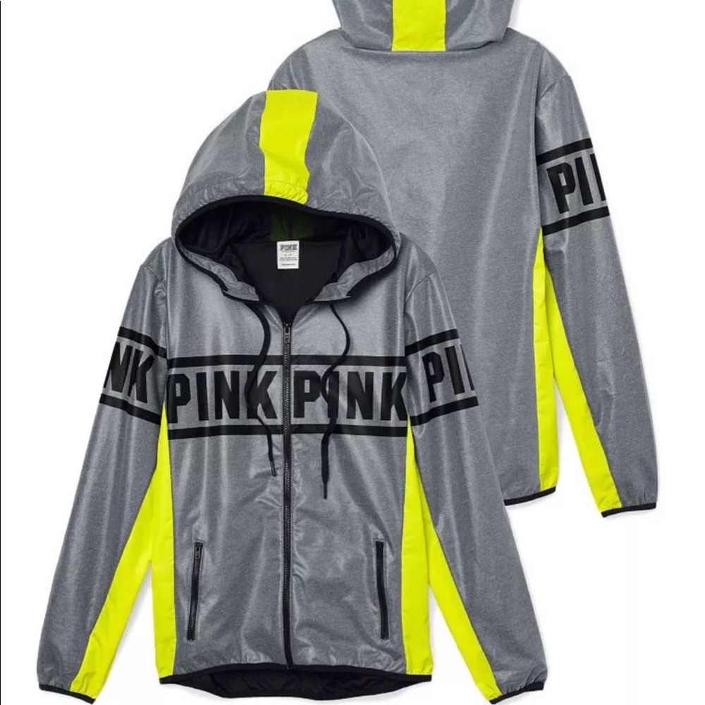 PINK VS Anorak neon yellow/ grey - Picture 4 of 6